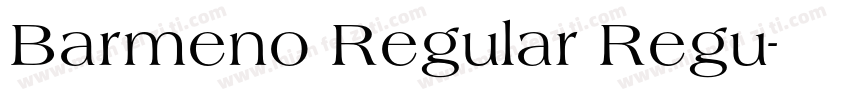 Barmeno Regular Regu字体转换